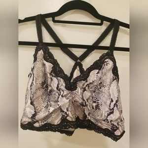 Torrid snake skin print bralette